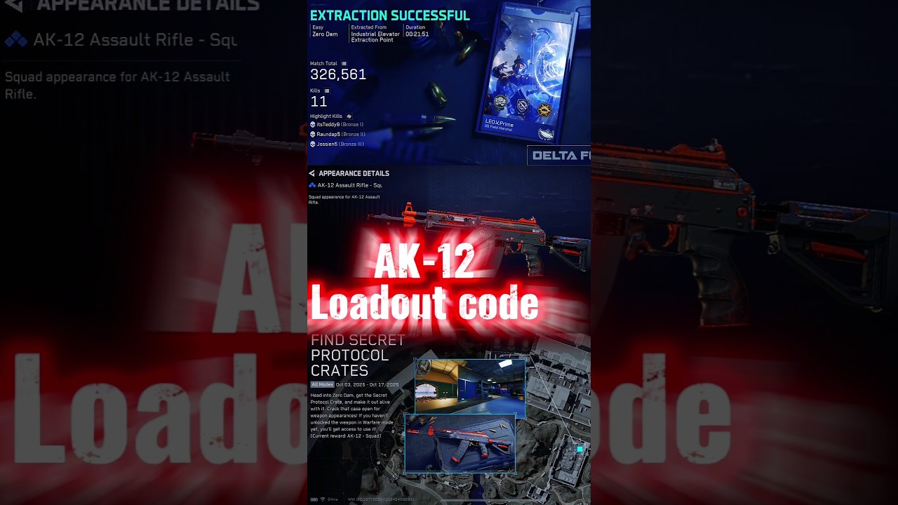 AK-12 Secret Protocol Crate Location🌍 #deltaforcecreator #gaming #deltaforcemobile #AK12loadout #fyp