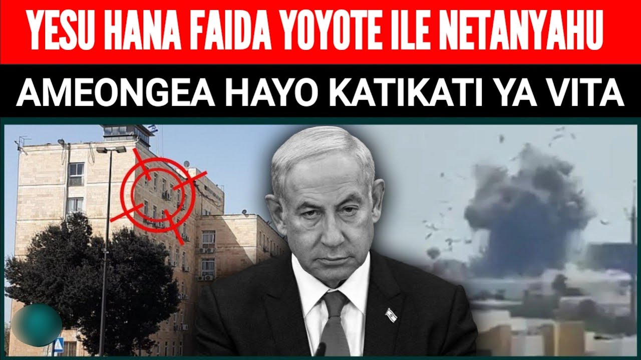 NETANYAHU: YESU HAKUWA NA FAIDA YOYOTE ILE HATUMHITAJI KWENYE VITA