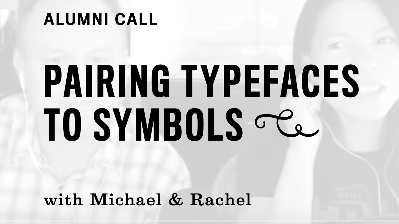 Pairing Typefaces to Symbols for Logotype Design in our Alumni Call