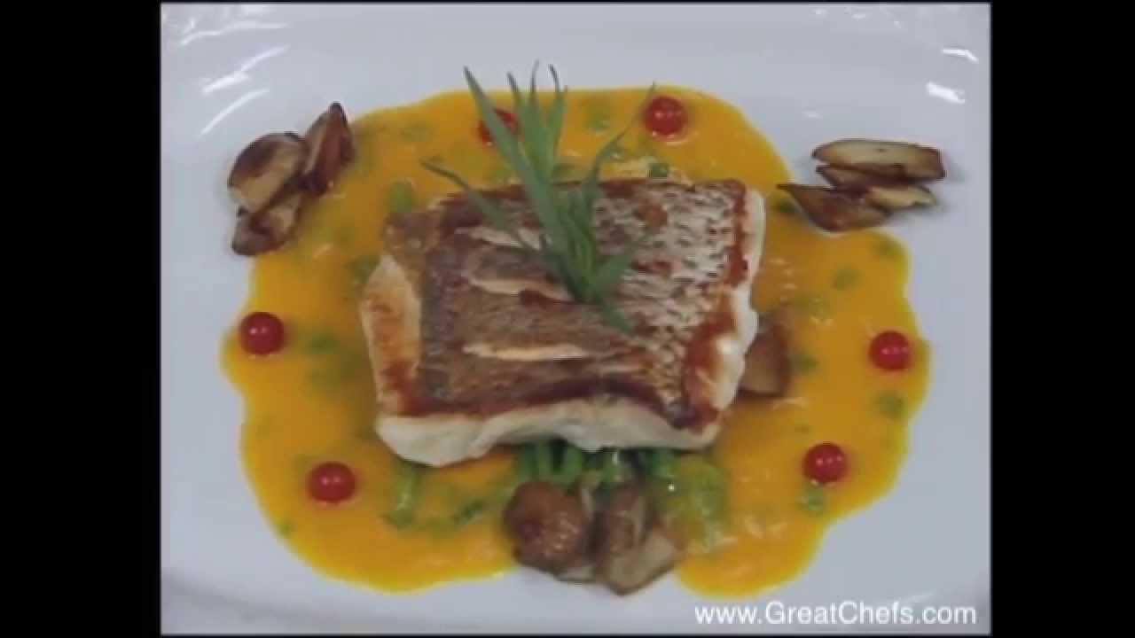 Daurade with Green Beans & Béarnaise Sauce - Roland Liccioni - Great Chefs