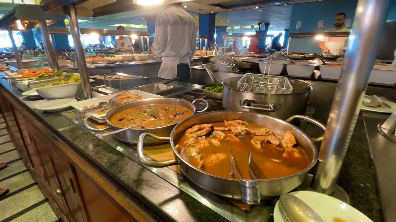 Buffet Tour Hotel Riu Oliva Beach Resort Fuerteventura ~ Unlimited 24 hour meals at Hotel RIU