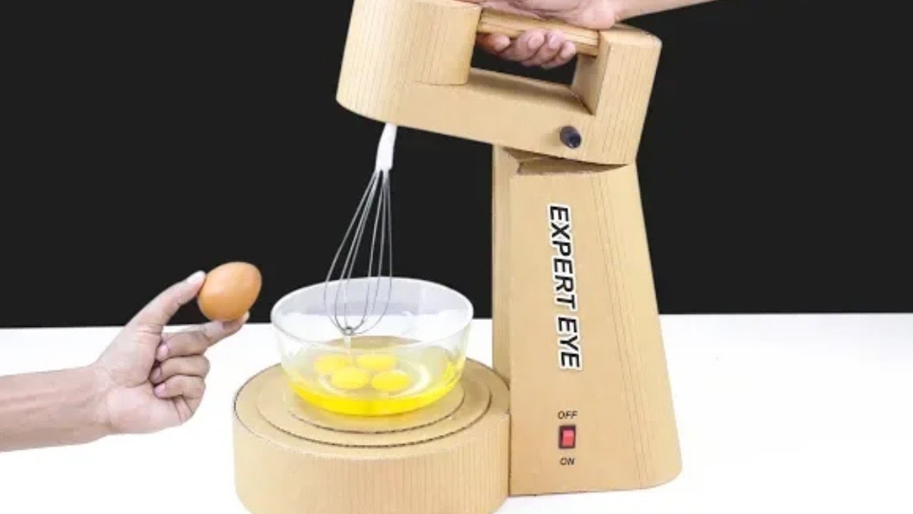 HOW TO Make Mini Stand Mixer From CardBoard! DIY Mixer Machine