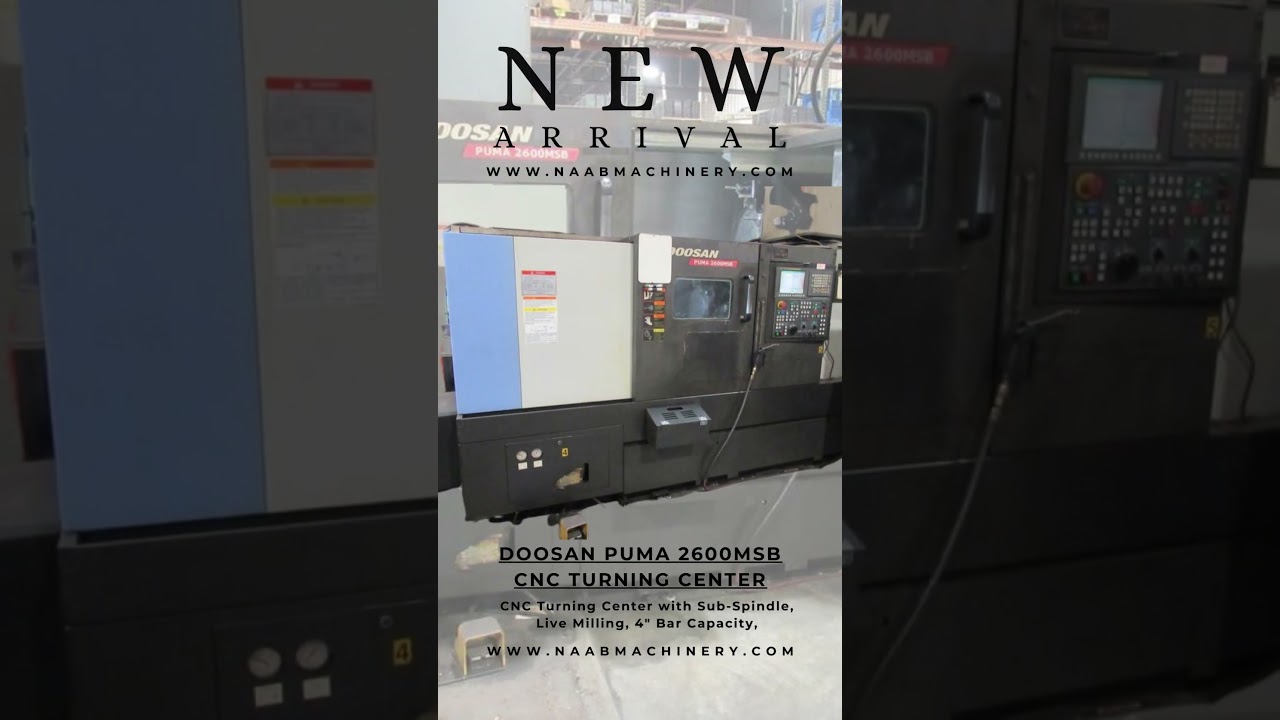 Doosan Puma 2600MSB CNC Turning Center with Sub-Spindle