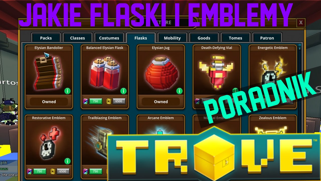 JAKIE FLASKI KUPIĆ ?? [ Trove Poradnik ]