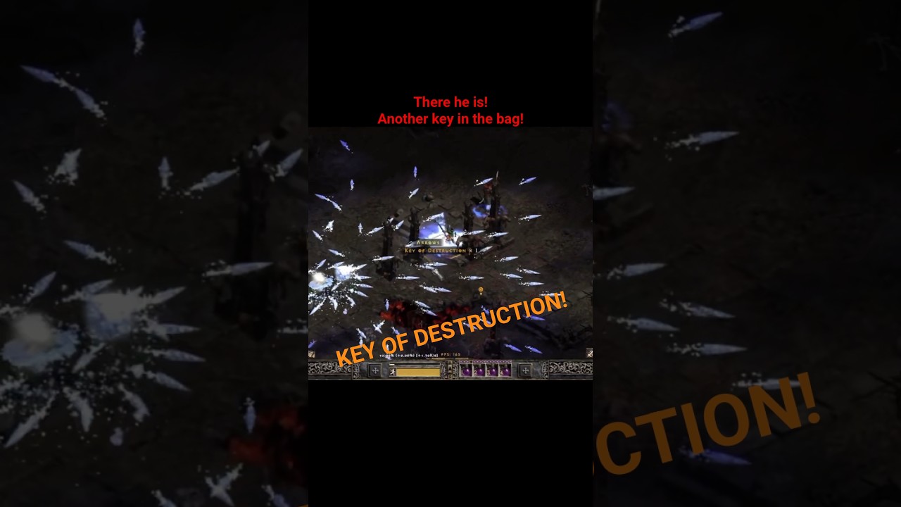 Izual drops Key of Destruction! #projectdiablo2 #pd2 #diablo2 #forb #sorc #ubers