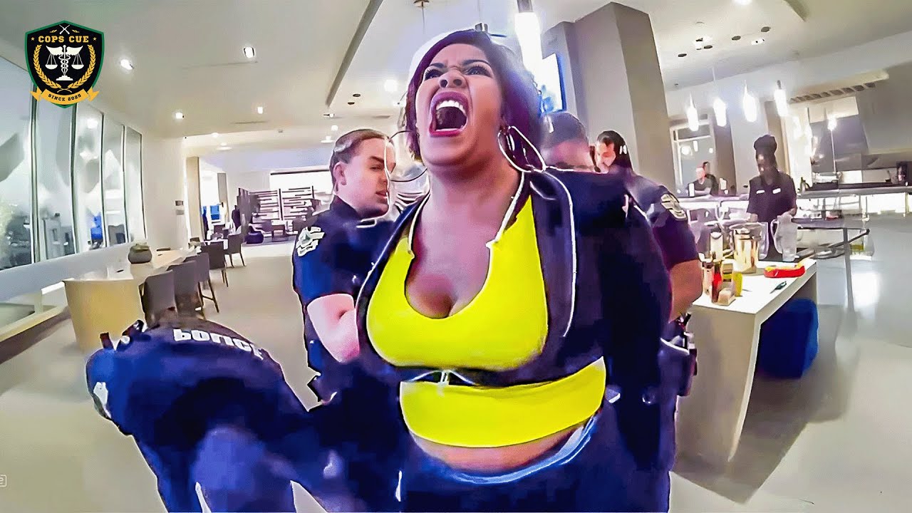 Karen Kicked Out of Marriott but Boldly Walks Back In | Karens Getting Arrested By Police