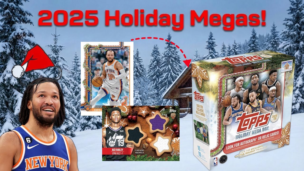 2025–26 Topps Holiday NBA Mega Box RIP… I DID NOT EXPECT THIS 😳