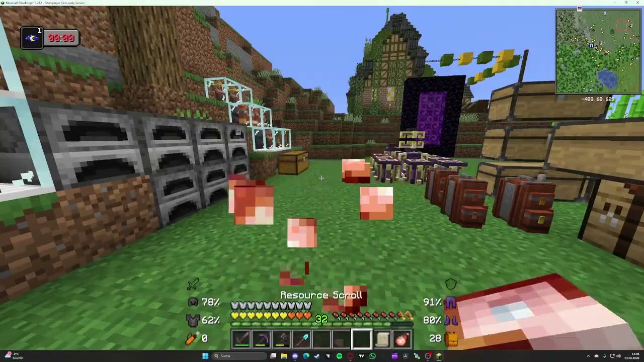 Tag fünf in Minecraft! Wir machen Fortschritte! TheRealMaXiD Stream vom 01.02.26