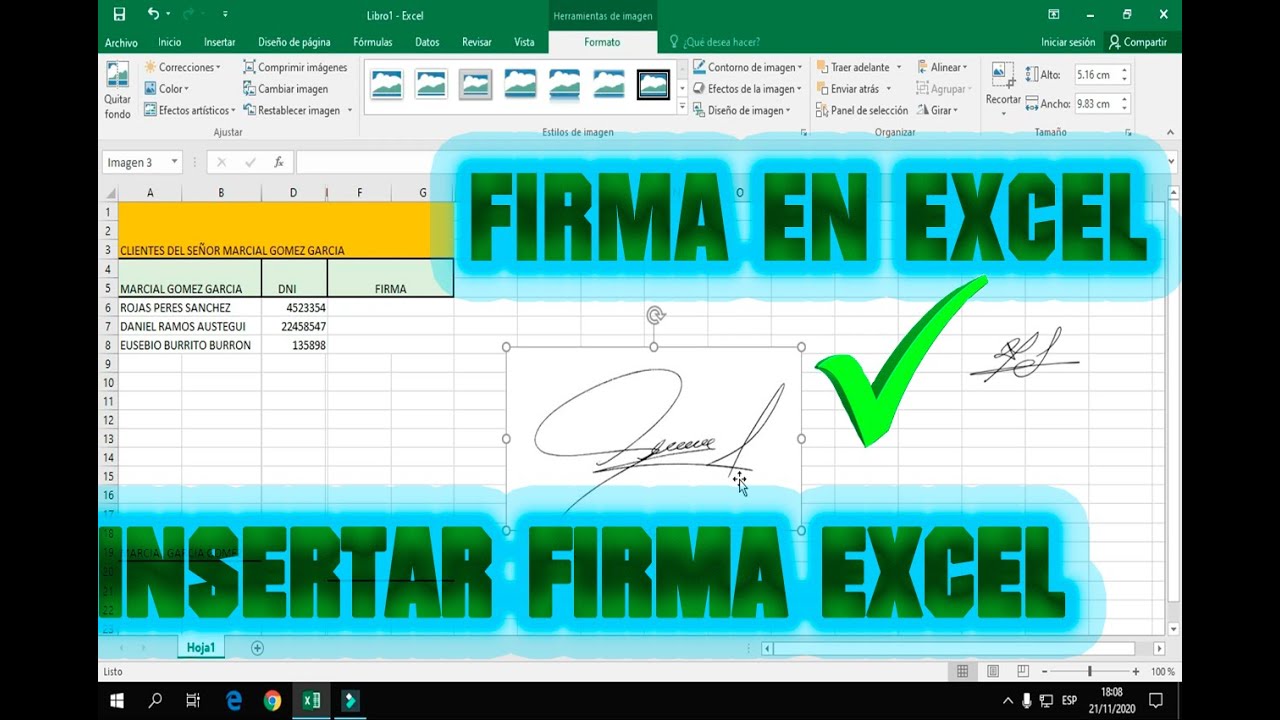 COMO HACER UNA FIRMA DIGITAL EN EXCEL PASO A PASO
