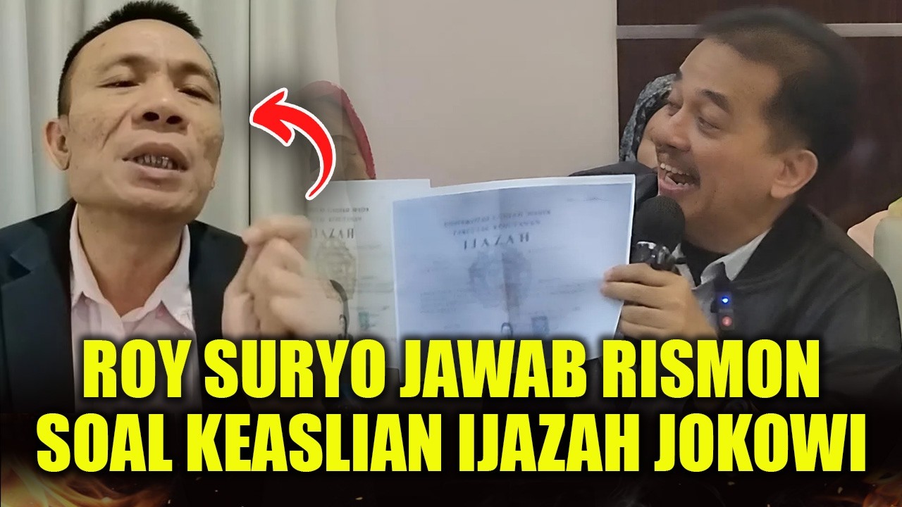 ROY SURYO JAWAB TANTANGAN RISMON SOAL IJAZAH JOKOWI!