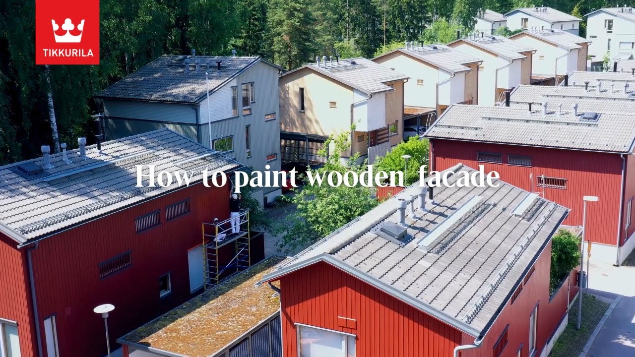 How to paint wooden house facade - painting instructions by Tikkurila
