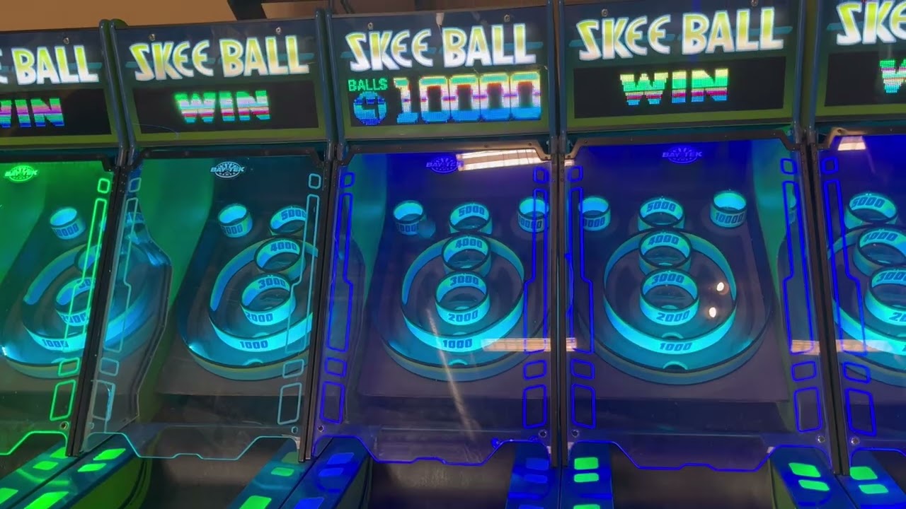 Skee Ball Arcade Game at Funland Entertainment Center