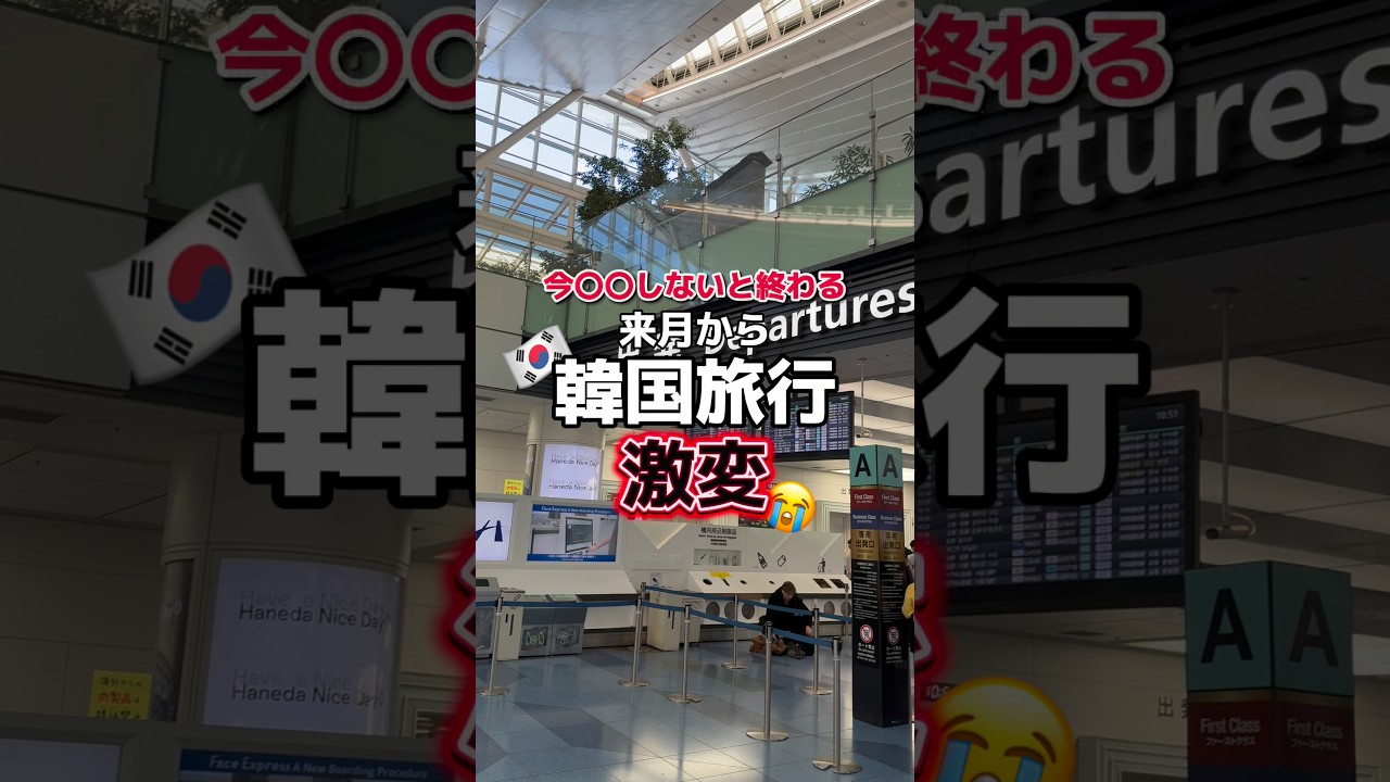 今〇〇しないと終わる😭来月から韓国旅行激変🇰🇷✈️ #韓国 #韓国旅行 #渡韓 #渡韓情報