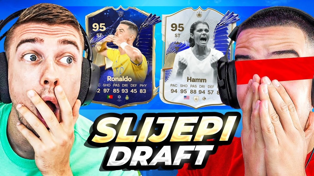 NAJLUĐI SLIJEPI DRAFT SA IDZOM ! *TOTY RONALDO* FC 24
