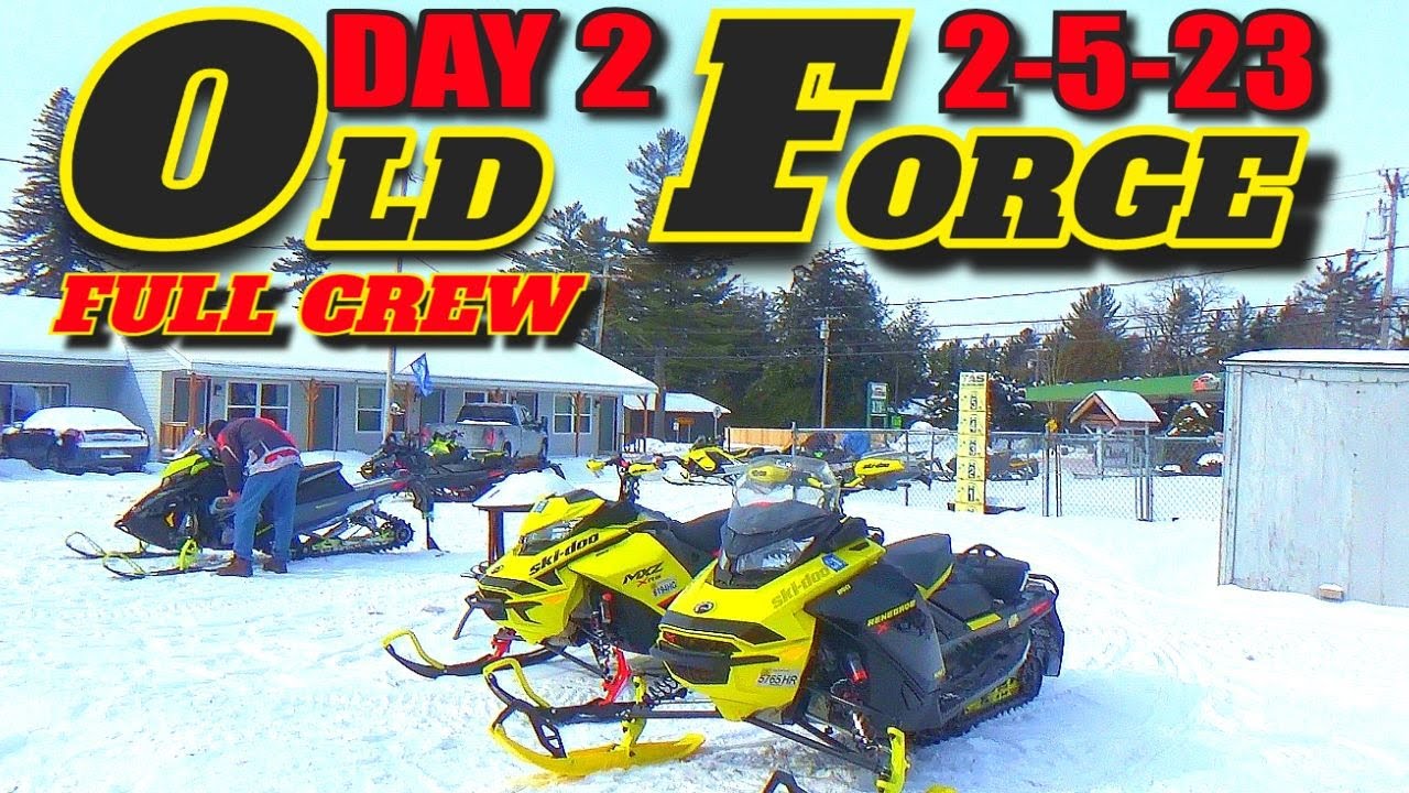 We couldn't leave!! 2-5-23 Day 2 of 2 Old Forge Snowmobiling