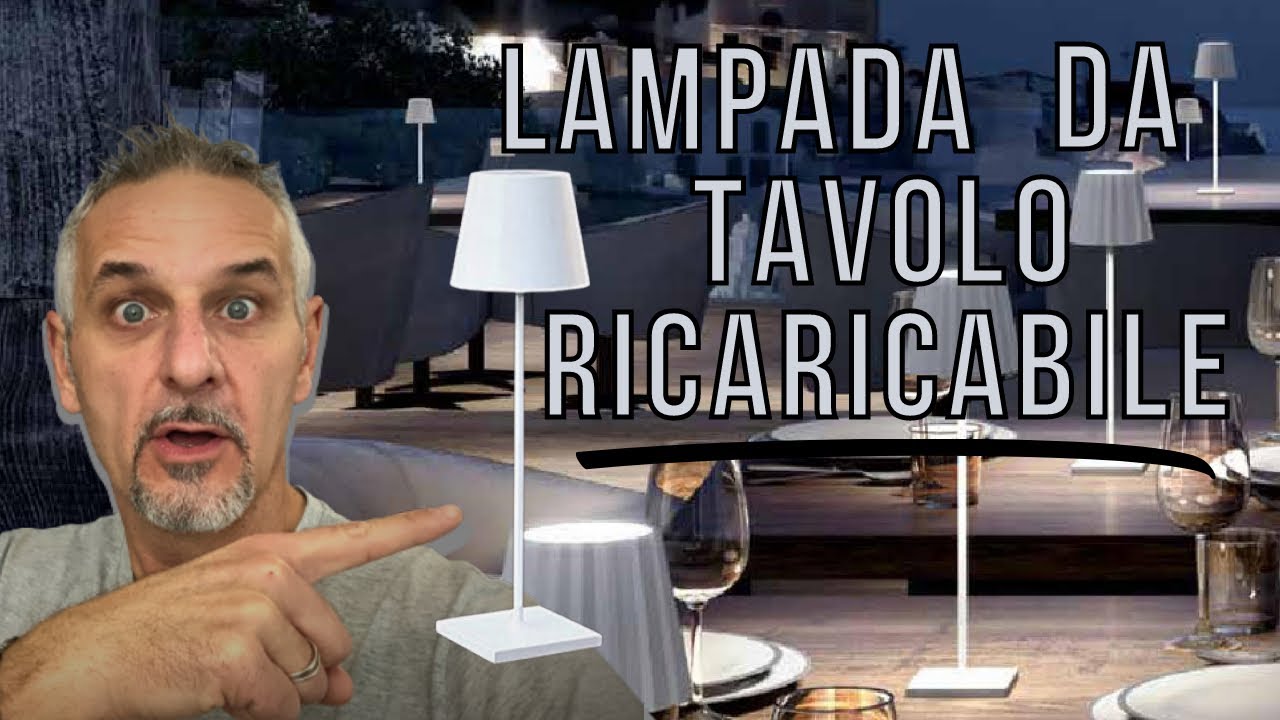 Lampada da tavolo ricaricabile 🔝