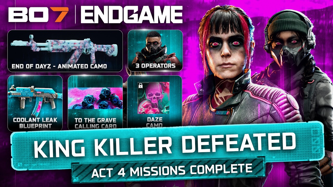 ПРОСТОЙ гайд на босса Endgame King Killer через глитч&hellip; (ВСЕ миссии и награды Акта 4) &mdash; Black Ops 7