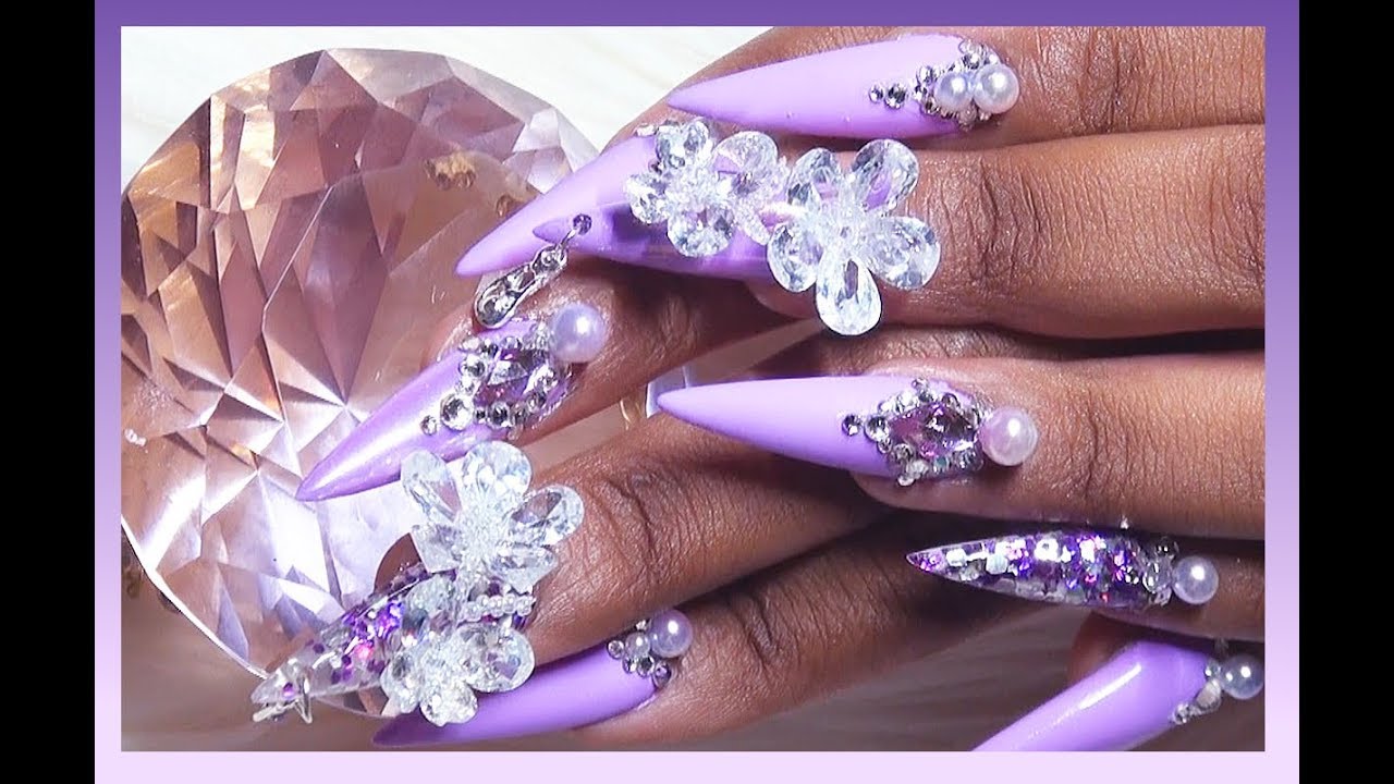 HOW TO: Purple Fairy Acrylic Nails Refill