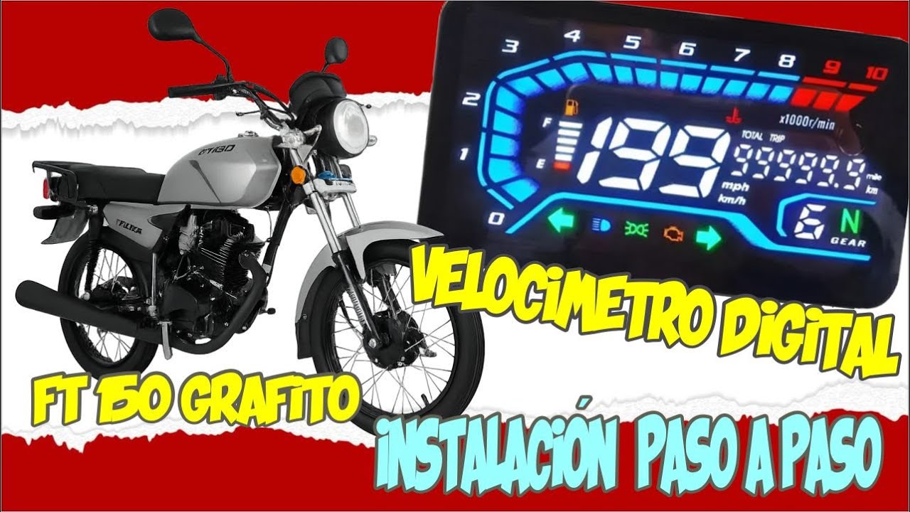 Como instalar un velocimetro Digital Universal en una FT 150 Grafito modelo 2021