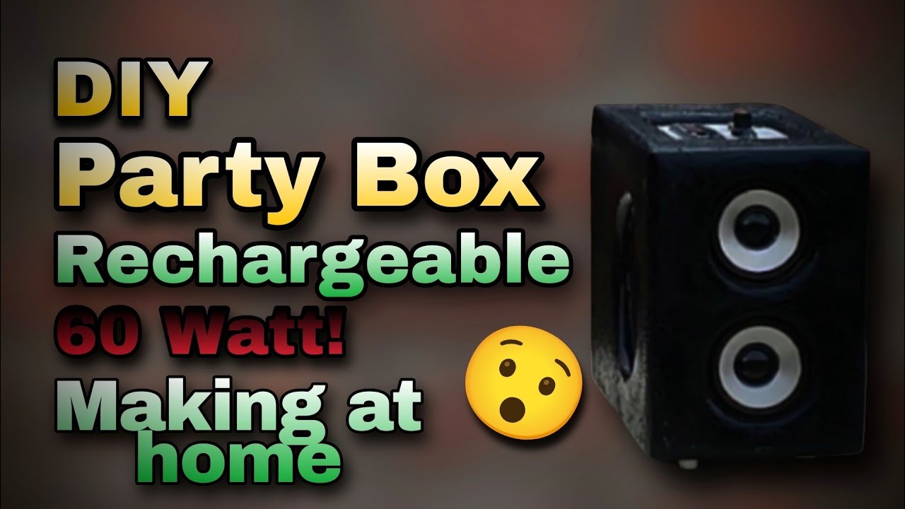 HOW TO MAKE A BLUETOOTH SPEAKER AT HOME😍 60Watt Rechargeable|| Making at home Mini Dj Speaker Box🔊