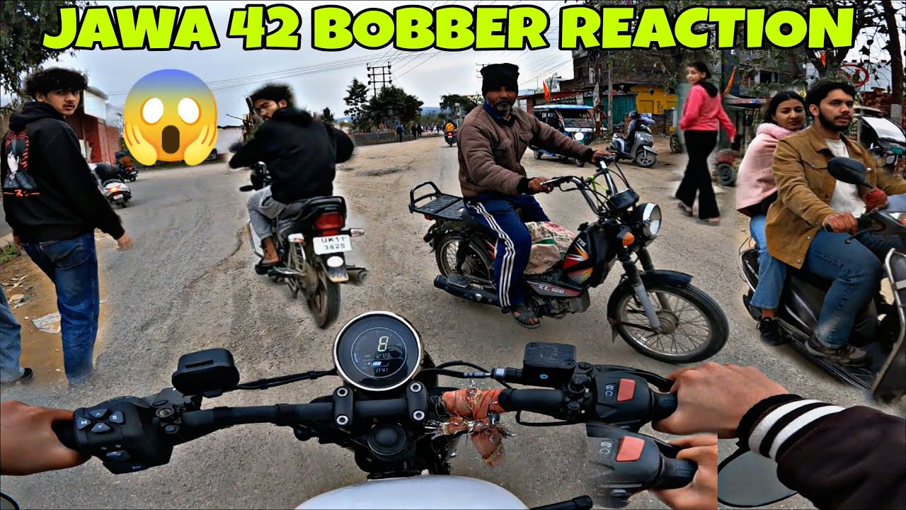 Jawa 42 Bobber Crazy Reaction On Public😱 | Single Seat Karva He Dee