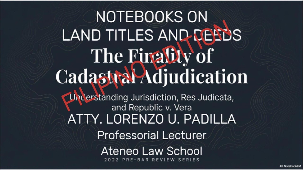 ORIGINAL REGISTRATION, CADASTRAL   FILIPINO