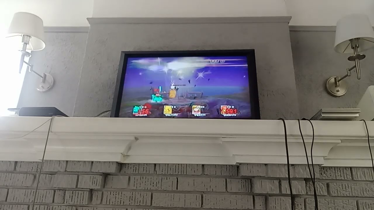 Super Smash Bros. Brawl Pokemon Trainer (P1) VS Pikachu (CPU) VS Samus (CPU) + Peach Loses