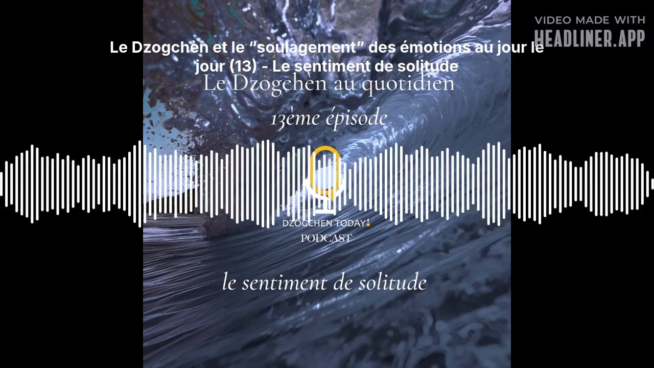 Le Dzogchèn et le “soulagement” des émotions au jour le jour (13) - Le sentiment de solitude |...