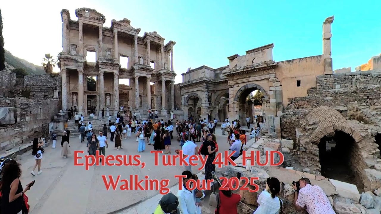 Ephesus Turkey Walking Tour 4K UHD