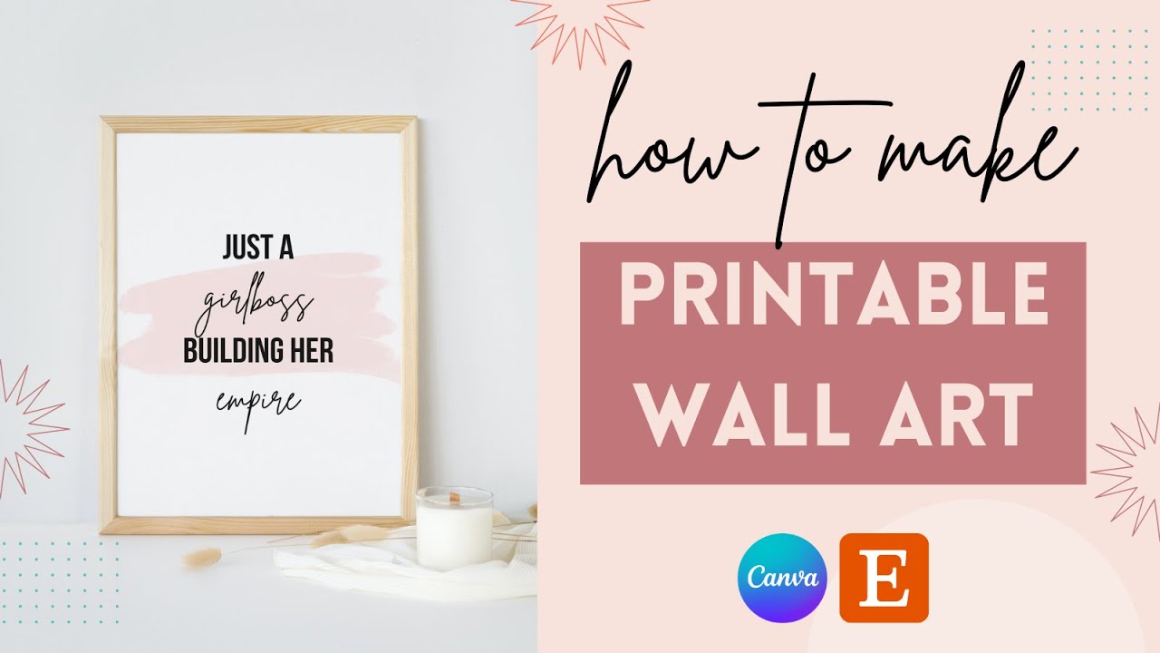 How To Make Printable Wall Art In Canva (2023)