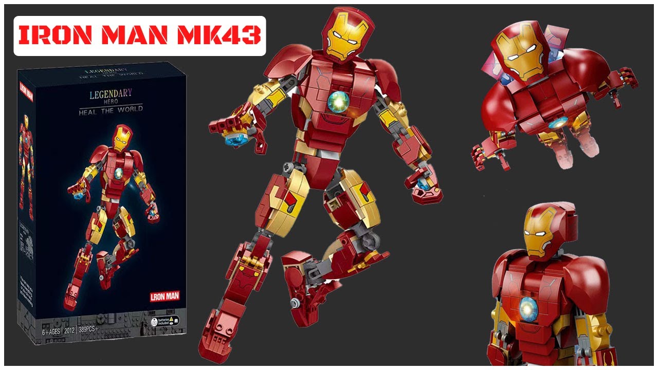 Lego Marvel Iron Man Mark 43 | Marvel Super Heroes Iron Man Speed Build Blocks Unofficial