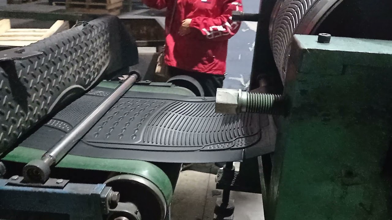 Calendering die car mat