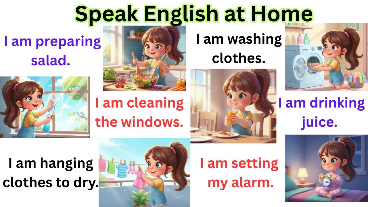 Speak English at Home | Daily Use Sentences at Home | Speak English Practice | English for Beginners