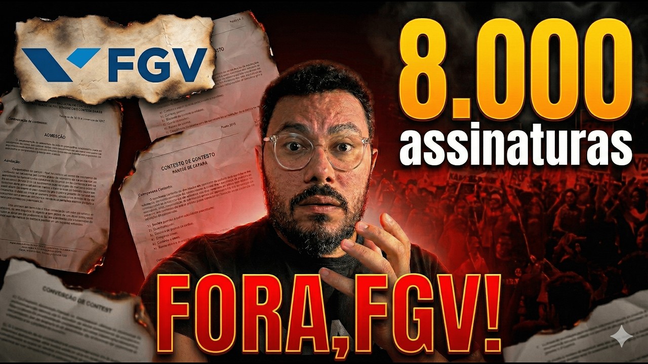 Concurseiros REVOLTADOS com a BANCA FGV | 8 mil assinaturas