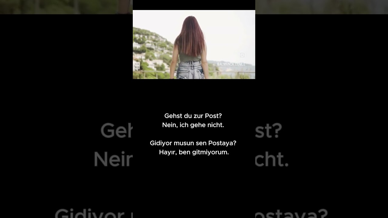 Gehst du in die Schule? Sen Okula gidiyor musun? #almanca #almanca&ouml;ğreniyorum #almancakelime