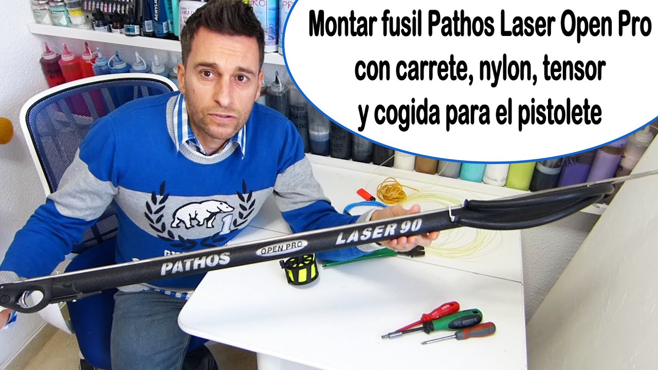 Eltontolosmeros - Bricosub/Montar fusil Pathos Laser Open Pro con carrete y tensor