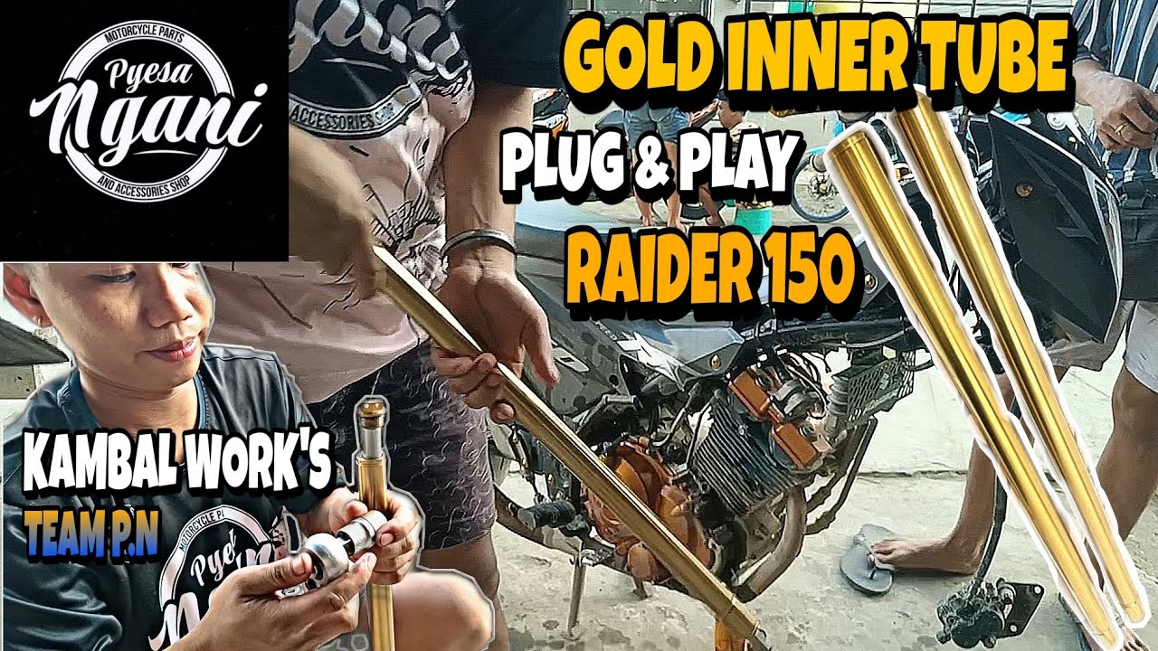 INSTALLING GOLD INNER TUBE | RAIDER 150