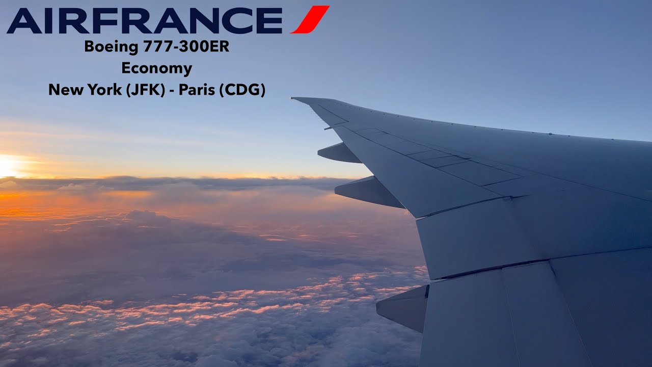 [4K] TRIP REPORT | Air France (Economy) | Boeing 777-300ER | New York (JFK) - Paris (CDG)