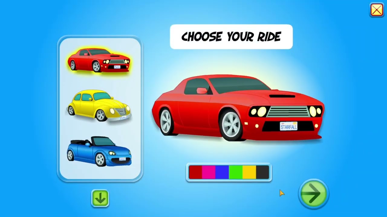 Starfall grade 2 math Using Place Value Part 3 (Road trip)