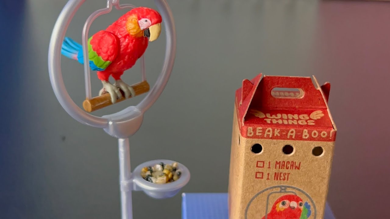 Mini Verse Make It Mini Animals! Macaw #miniverse #animals #mini #macaw #bird #pet #capsule 