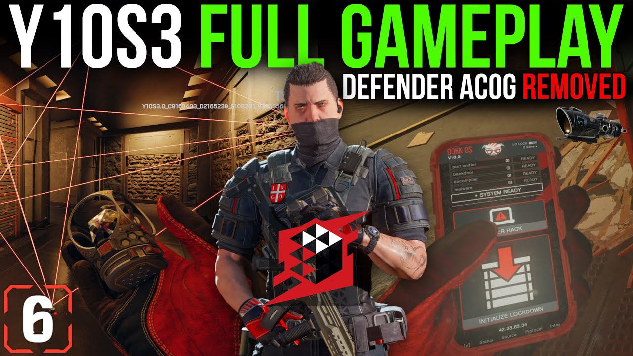 Y10S3 Denari Gameplay, Defender ACOG REMOVED, Glaive 12 Secondary, Keres Hack Assignment + More | R6