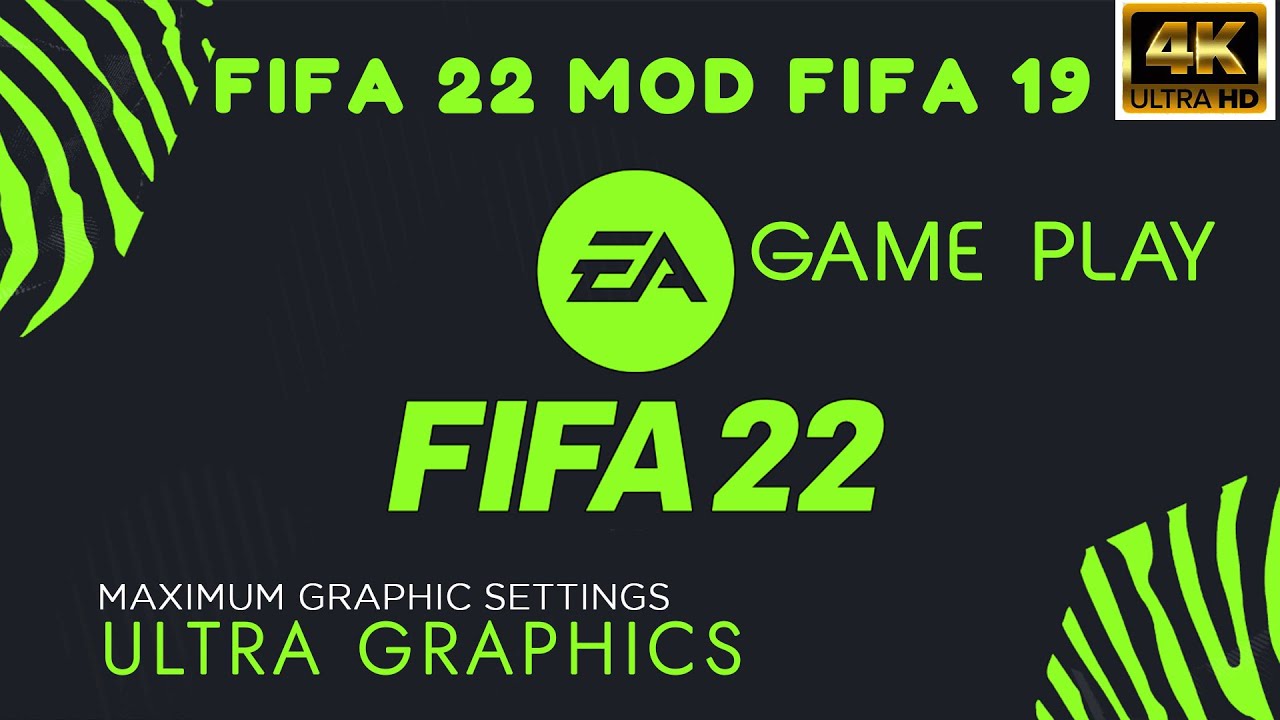 FIFA22 MOD GAMEPLAY | 4k Graphics, New camera, and others