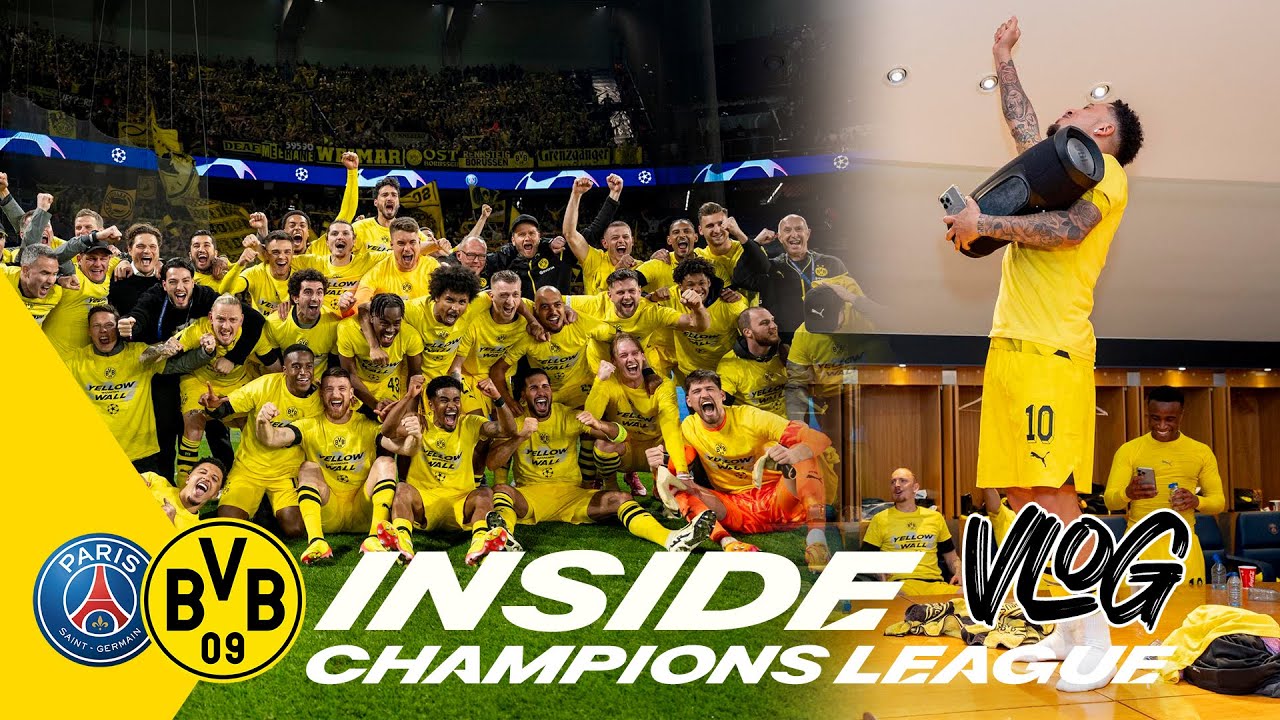 Escalation in the dressing room, party in the away end, final! | Inside Vlog CL | PSG-BVB