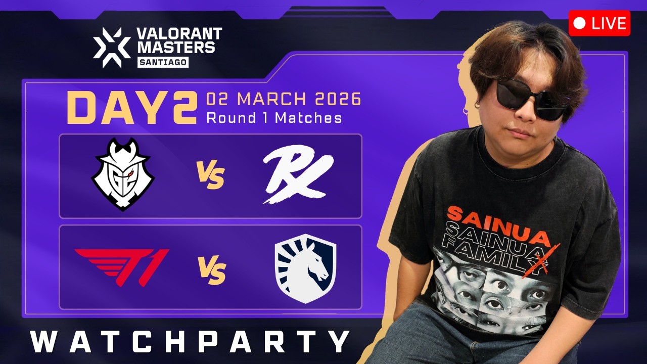 [🔴LIVE] - PRX vs G2, T1 vs TL | VALORANT Master Santiago — Swiss Stage | WATCHPARTY VALORANT
