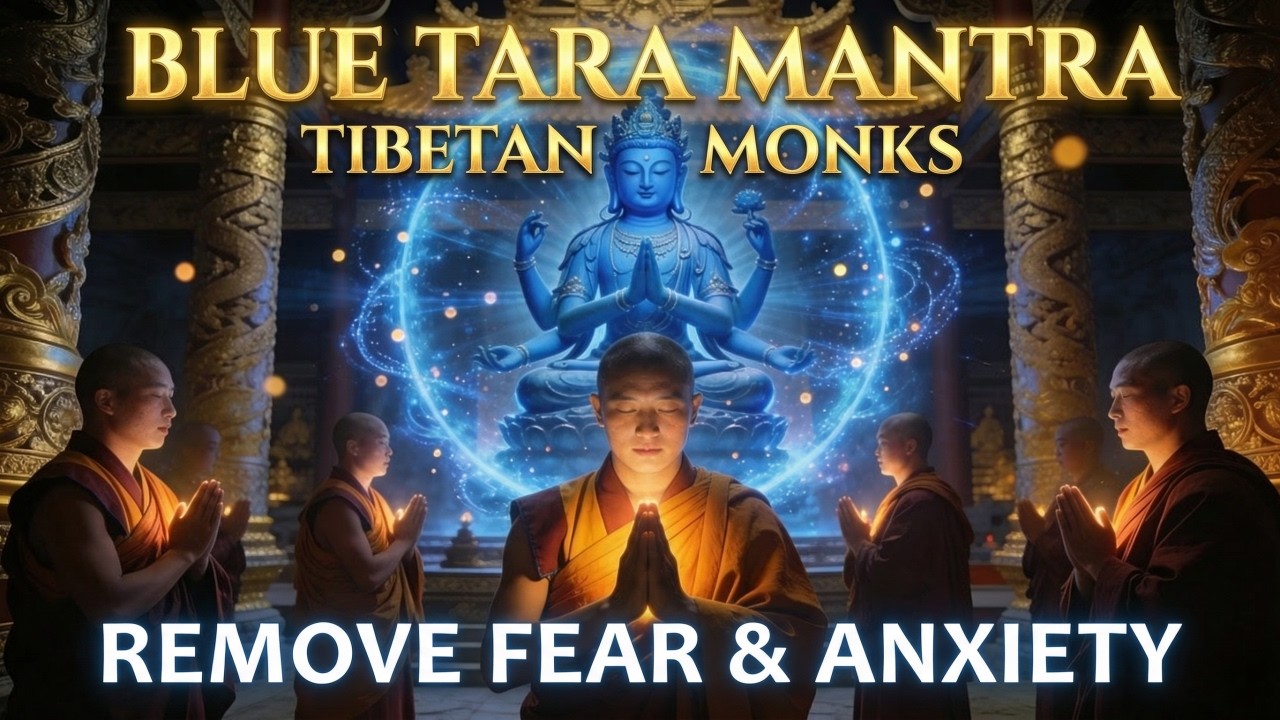 Blue Tara Mantra — Remove Fear & Anxiety | Tibetan Monks Chant for Protection