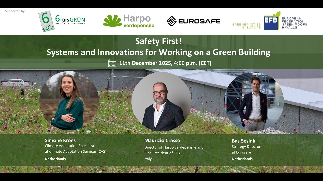 EFB Webinar “Safety First! Systems and Innovations for working on a Green Building”
