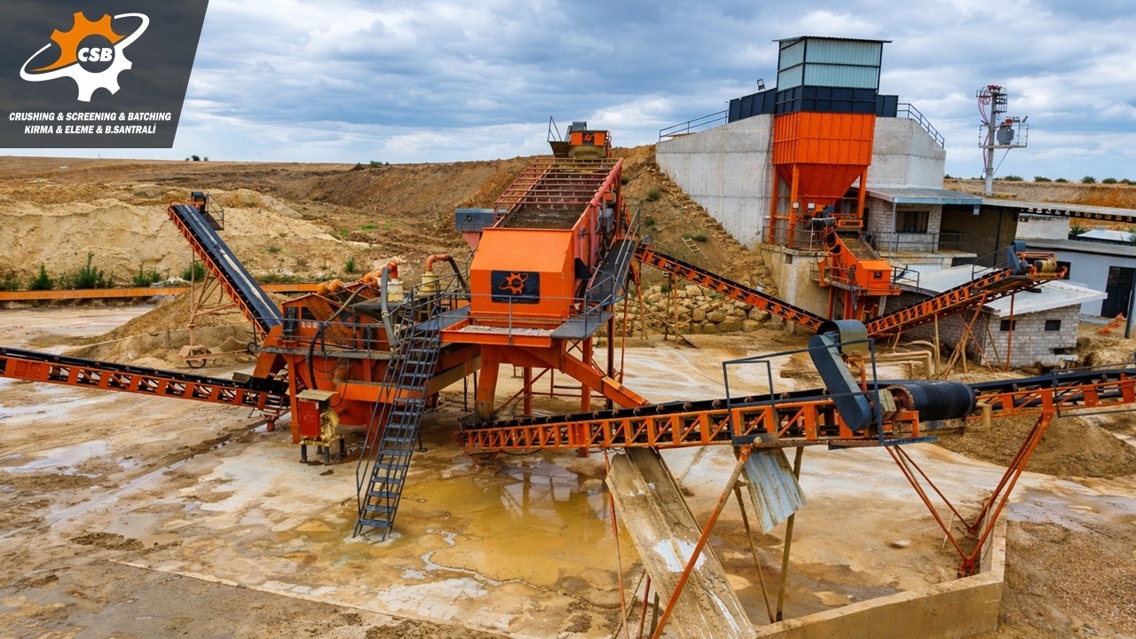 Kum Yıkama ve Eleme Tesisi ( Sand Washing and Screening Plant ) #conveyor #screen #machine #washing