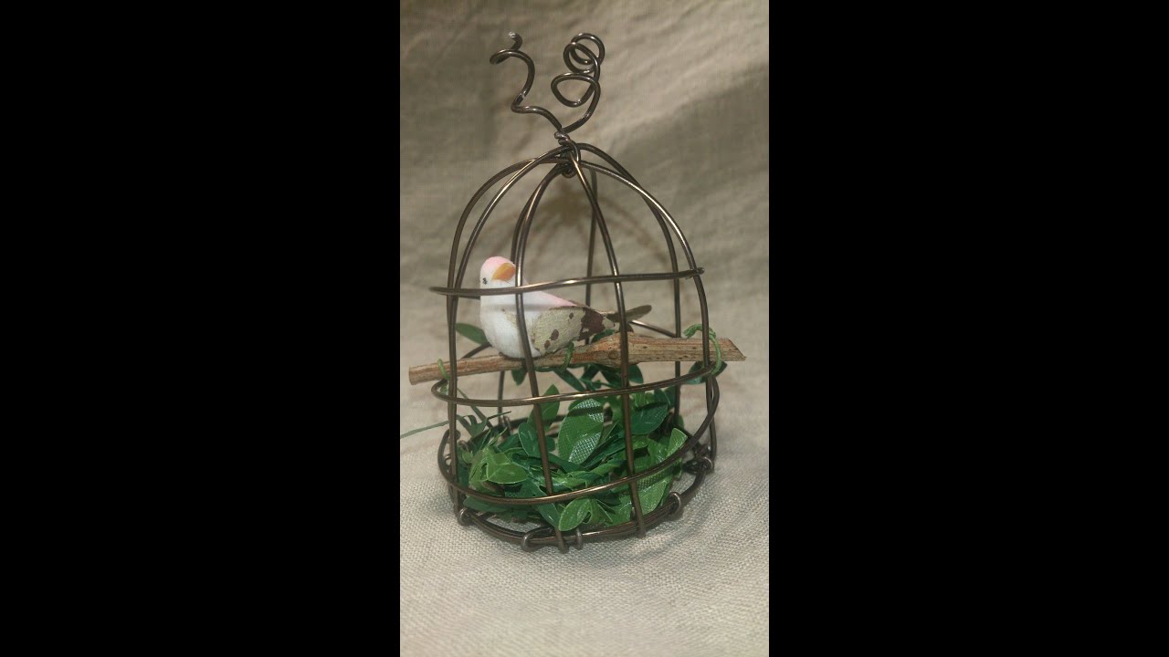 ワイヤーの鳥かごの作り方