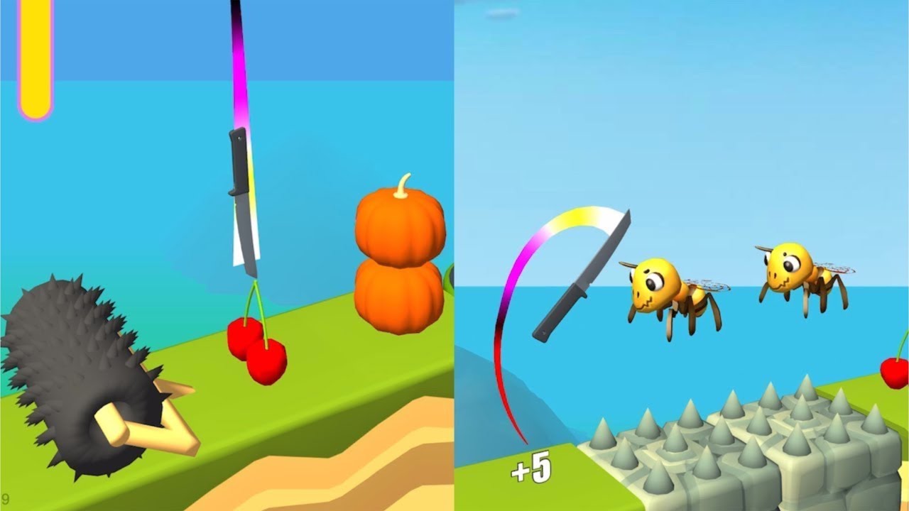 Knife Jump! Very Satisfying And Relaxing ASMR Slicing Game