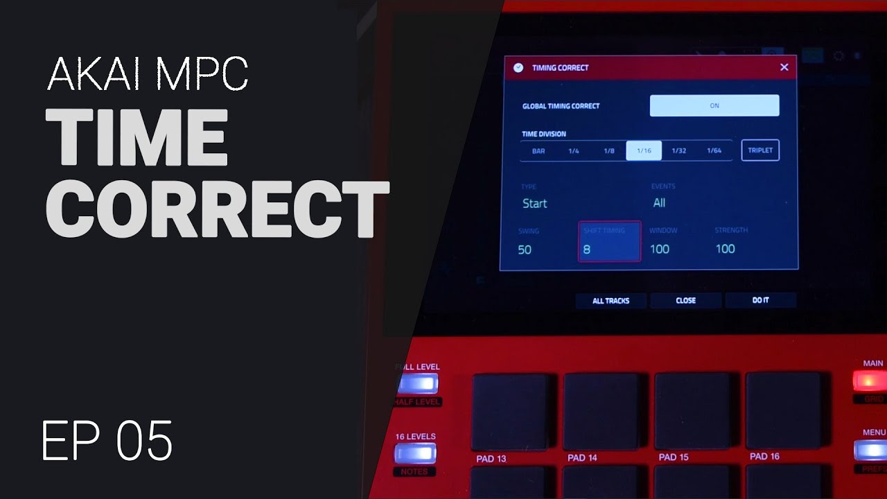 AKAI MPC Time correct TC — обучающее руководство EP05